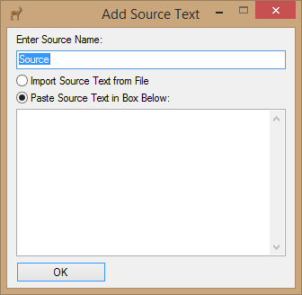 Add Source Text