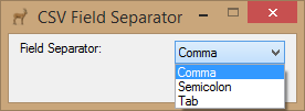 CSV Field Separator