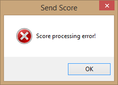 Score Processing Error