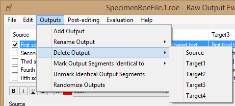 Delete Output