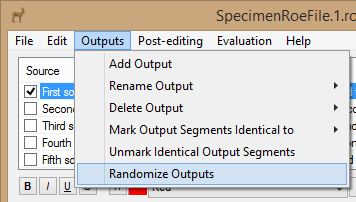 Randomize Output