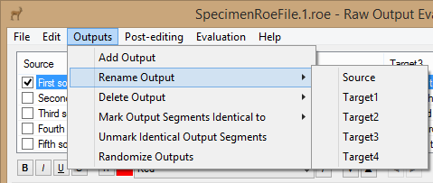 Rename Output